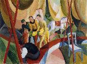 August Macke Circus Spain oil painting artist